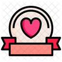 Wedding Label Heart Valentines Day Icon