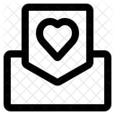 Celebration Envelope Heart Icon