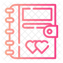 Planificateur De Mariage Journal Coeur Icône