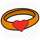Heart Ring Wedding Ring Valentines Ring Icon