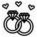 Ring Diamond Love Icon