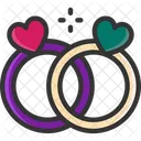 M Love Wedding Ring Marriage Ring Icon