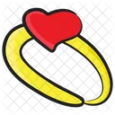 Heart Ring Wedding Ring Valentines Ring Icon