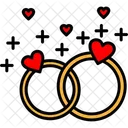 Wedding Rings Marriage Love Icon