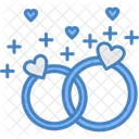 Wedding Rings Marriage Love Icon