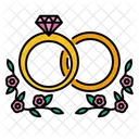 Wedding Rings Gold Ring Icon