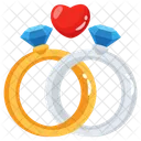 Wedding Rings Love Icon