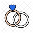 Wedding Rings Marriage Commitment Icon