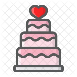 Wedding Stacked Cake  Icon