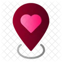 Wedding Location Love Icon
