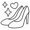 Wedding Woman Shoes Love Valentine Icon