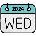 Wednesday Calendar 2024 Icon
