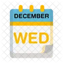 Wednesday Calendar Date Icon