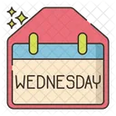 Wednesday Month Calendar Icon