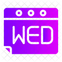 Wednesday Appointment Calendar Icon