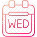 Wednesday Calendar  Icon