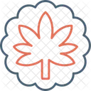 Weed Leaf Vector Icon