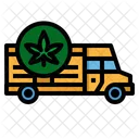 Marijuana Shipping Delivery Icon