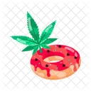 Weed Donut  Icon