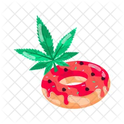 Weed Donut  Icon