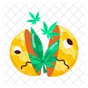Weed Emoticon  Icon