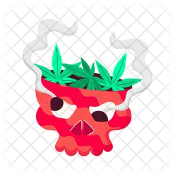 Weed Skull  Icon