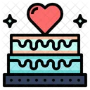 Cake Candy Heart Icon