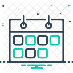 Week Icon - Download in Line Style