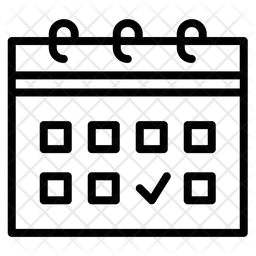 Week Icon - Download in Line Style