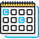 Weekly Once A Week Calendar Icon