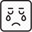 泣く、泣く、悲しい アイコン