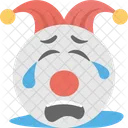 Weeping Crying Jester Icon
