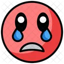 Sad Emoji Crying Emoji Weeping Emoticon Icon