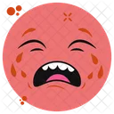 Weeping Emoji Sad Emoticon Emotion Icon