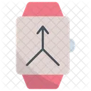 Weg Richtung Ort Symbol