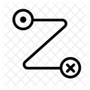Weg Richtung Pfeil Symbol