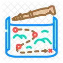 Wanderweg Karte Pol Symbol