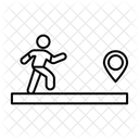 Gehweg Symbol