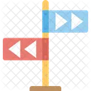 Wegweiser Wegweiser Strassenrand Symbol
