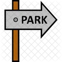 Park Wegweiser Wegweiser Symbol