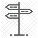 Wegweiser Post Pfeil Symbol