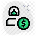 Finanzierin Finanzierin Angestellte Symbol