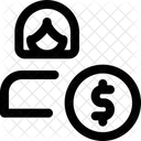 Finanzierin Finanzierin Angestellte Symbol