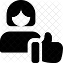 Weibliche Mitarbeiterin Wie Weibliche Mitarbeiterin Frau Symbol