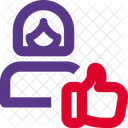 Weibliche Mitarbeiterin Wie Weibliche Mitarbeiterin Frau Symbol
