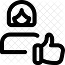 Weibliche Mitarbeiterin Wie Weibliche Mitarbeiterin Frau Symbol