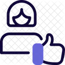 Weibliche Mitarbeiterin Wie Weibliche Mitarbeiterin Frau Symbol