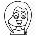 Susses Madchen Kind Kind Symbol