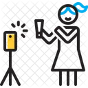 Inhalt Influencer Blogger Symbol