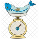 Weighing Fish Spring Scale Icon